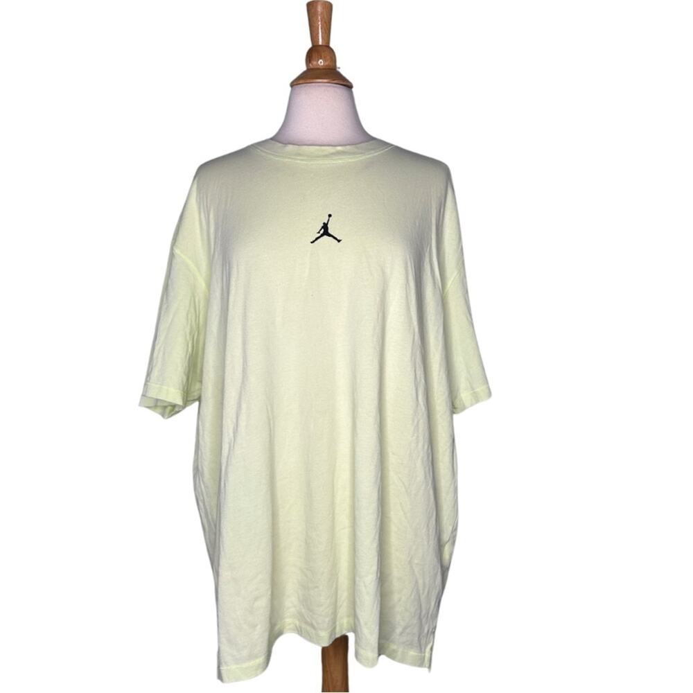 Nike Air Jordan Light Butter Yellow T-Shirt Pastel Athletic Casual Everyday